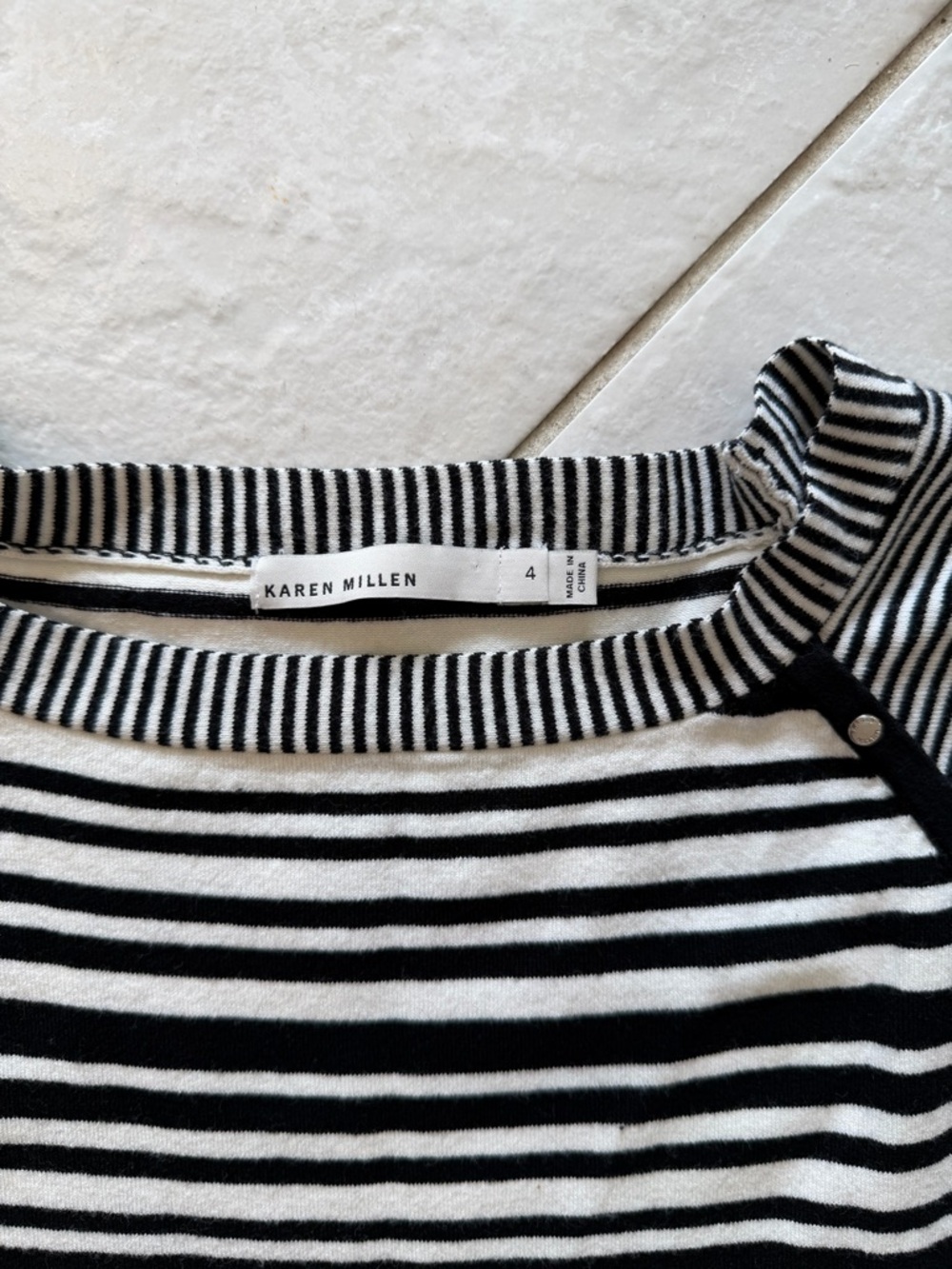 Bodycon Mini Colorblock Designer Workwear tonal Karen Millen Size 4 sleeveless - Picture 4 of 4